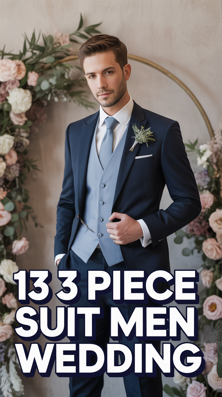 🤵 13 3 Piece Suit Men Wedding