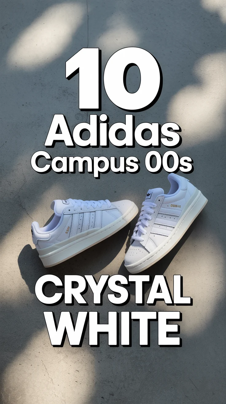 👟 10 Adidas Campus 00S Crystal White