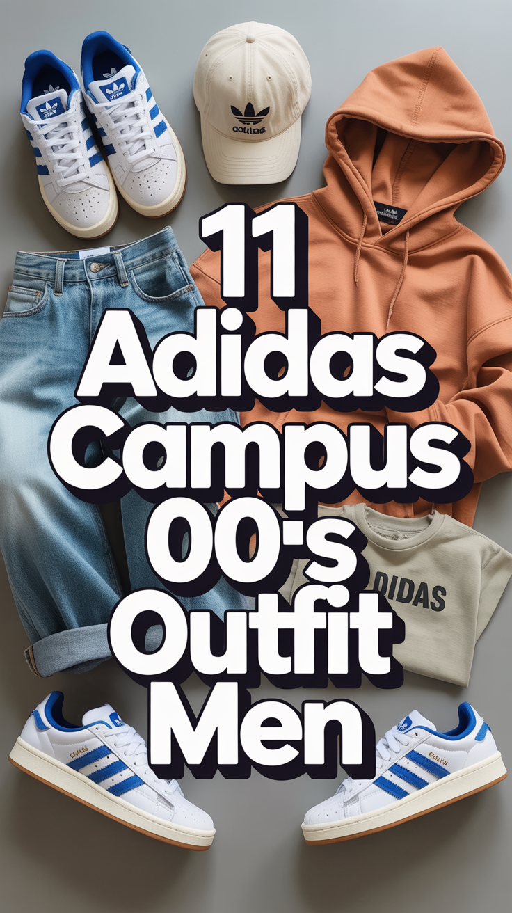 🧢 11 Adidas Campus 00S Outfit Men