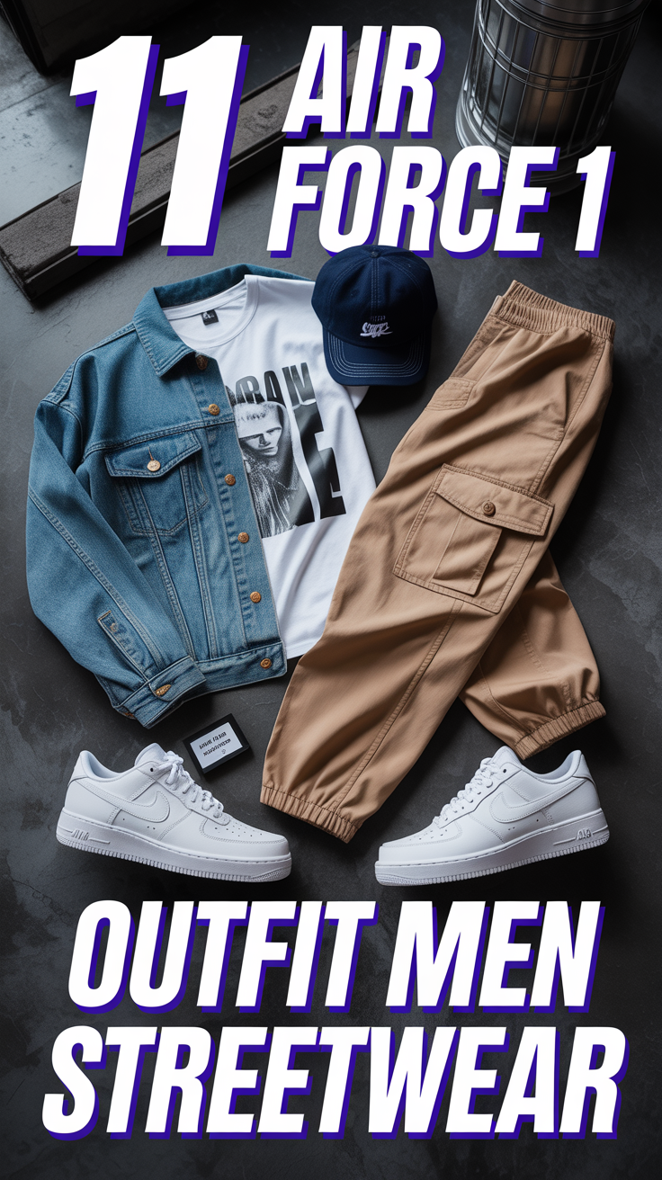 🧢 11 Air Force 1 Outfit Men Streetwear