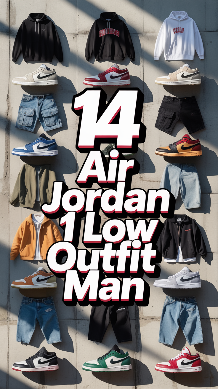 👟 14 Air Jordan 1 Low Outfit Man
