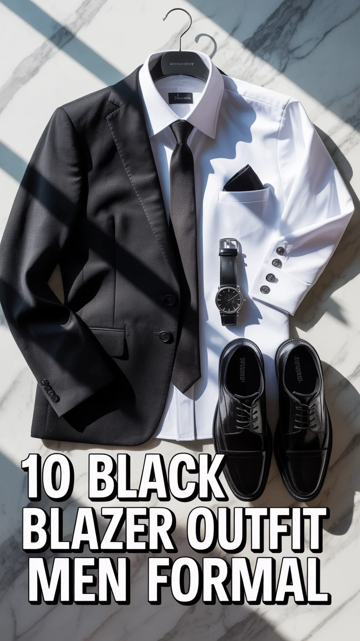 🕴️ 10 Black Blazer Outfit Men Formal