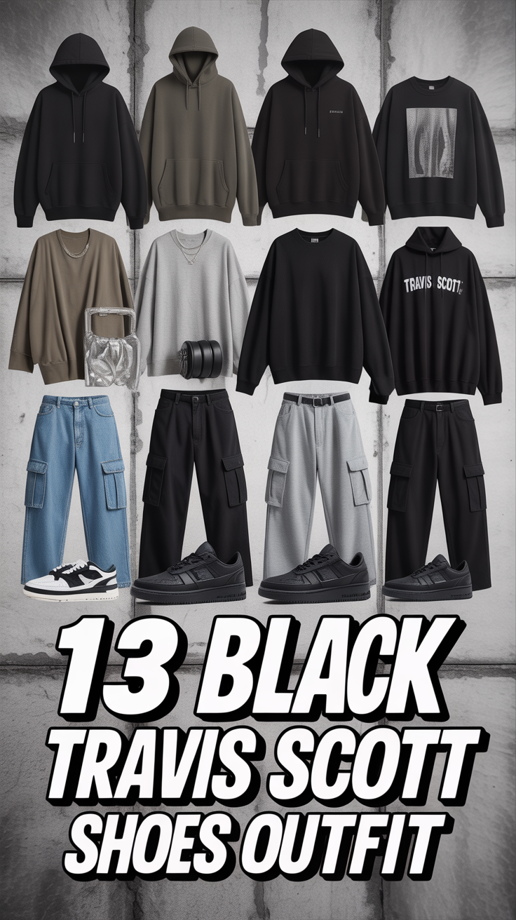 🔥 13 Black Travis Scott Shoes Outfit