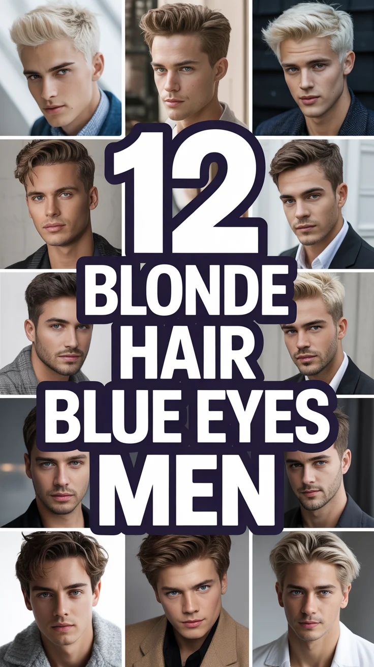 💫 12 Blonde Hair Blue Eyes Men