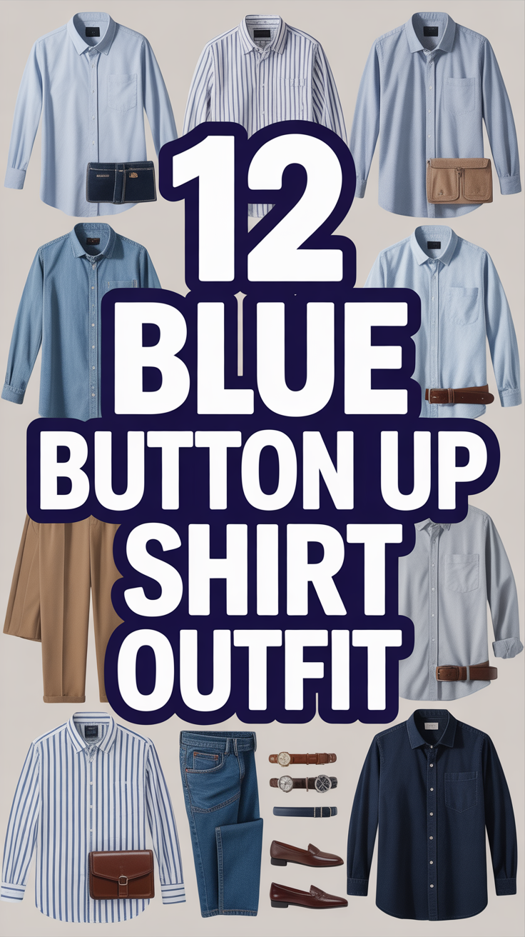 👔 12 Blue Button Up Shirt Outfit