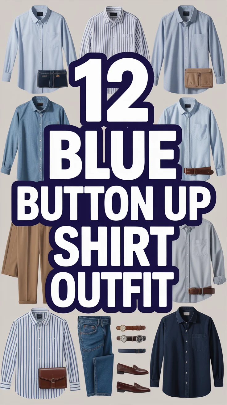 👔 12 Blue Button Up Shirt Outfit
