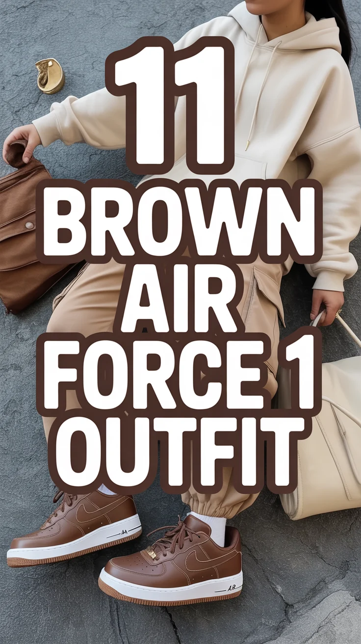 👟 11 Brown Air Force 1 Outfit