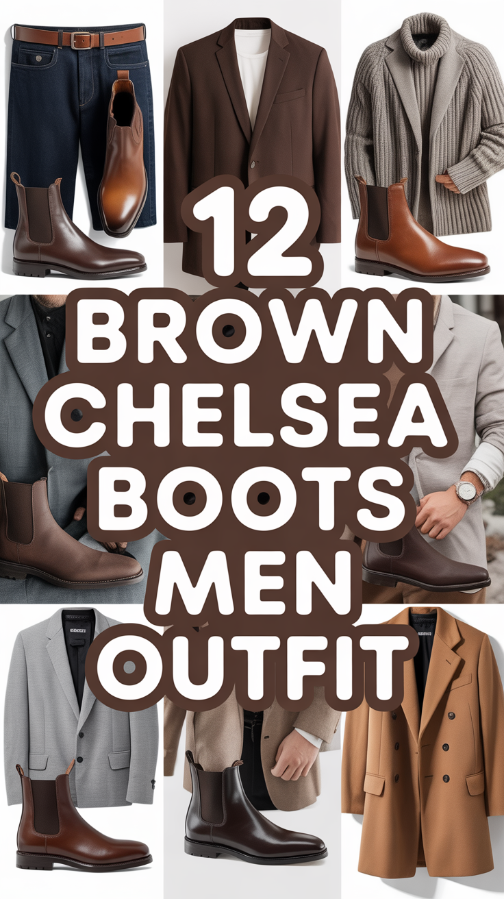 🥾 12 Brown Chelsea Boots Men Outfit