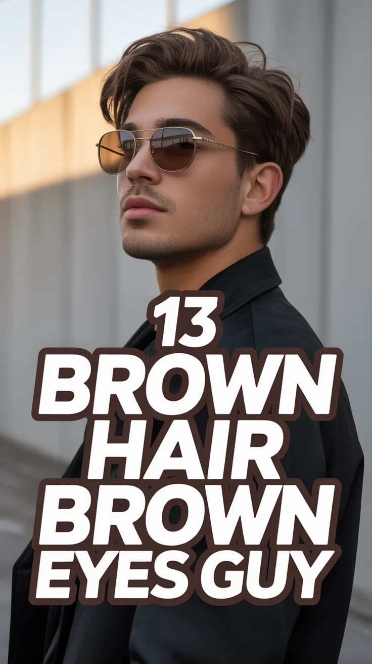 🕶️ 13 Brown Hair Brown Eyes Guy