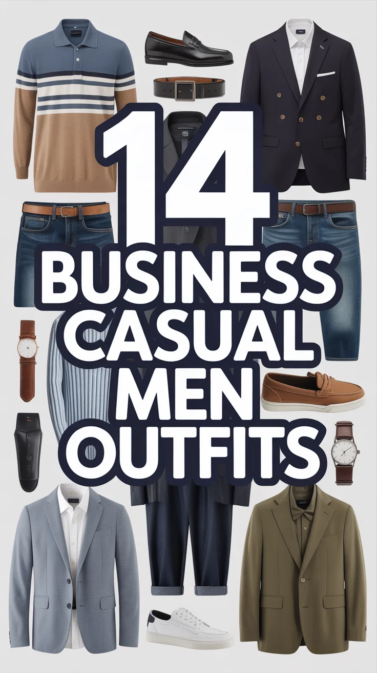 🧥 14 Business Casual Men Work Outfits