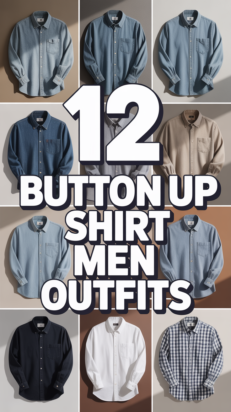 👔 12 Button Up Shirt Men Outfits