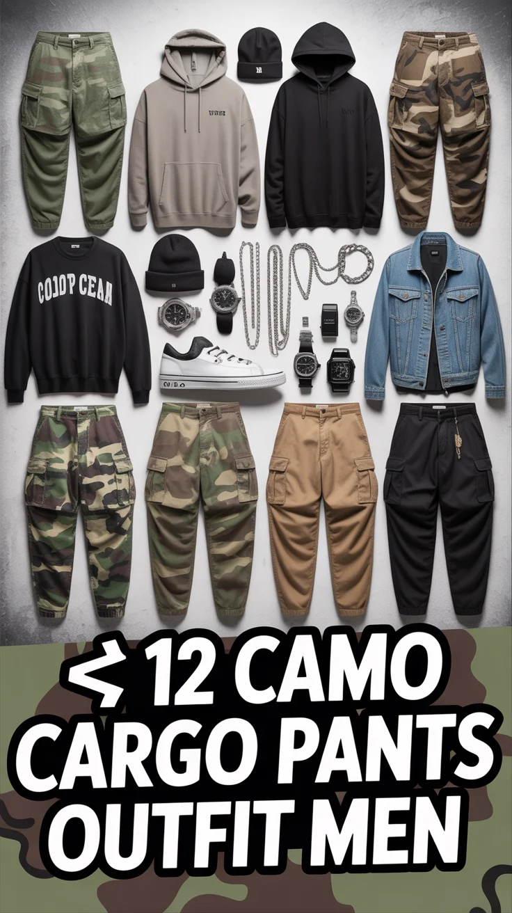 🪖 12 Camo Cargo Pants Outfit Men