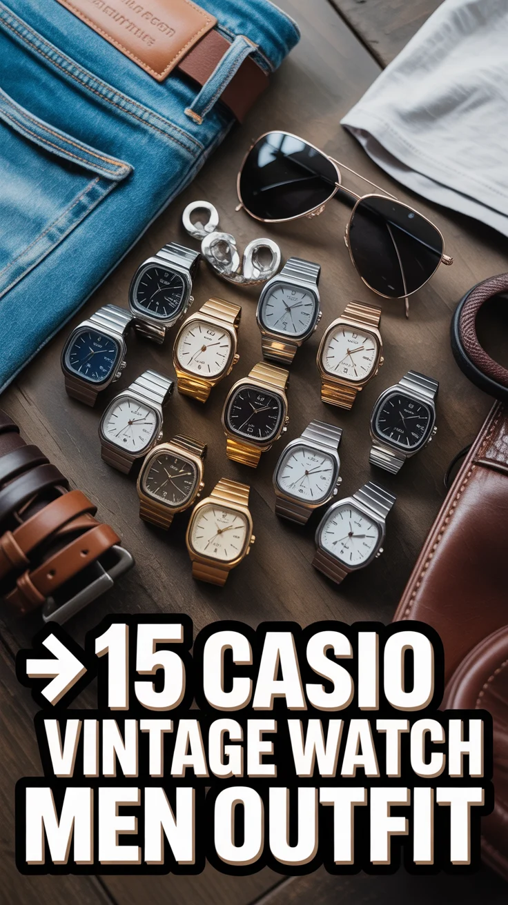 ⌚ 15 Casio Vintage Watch Men Outfit