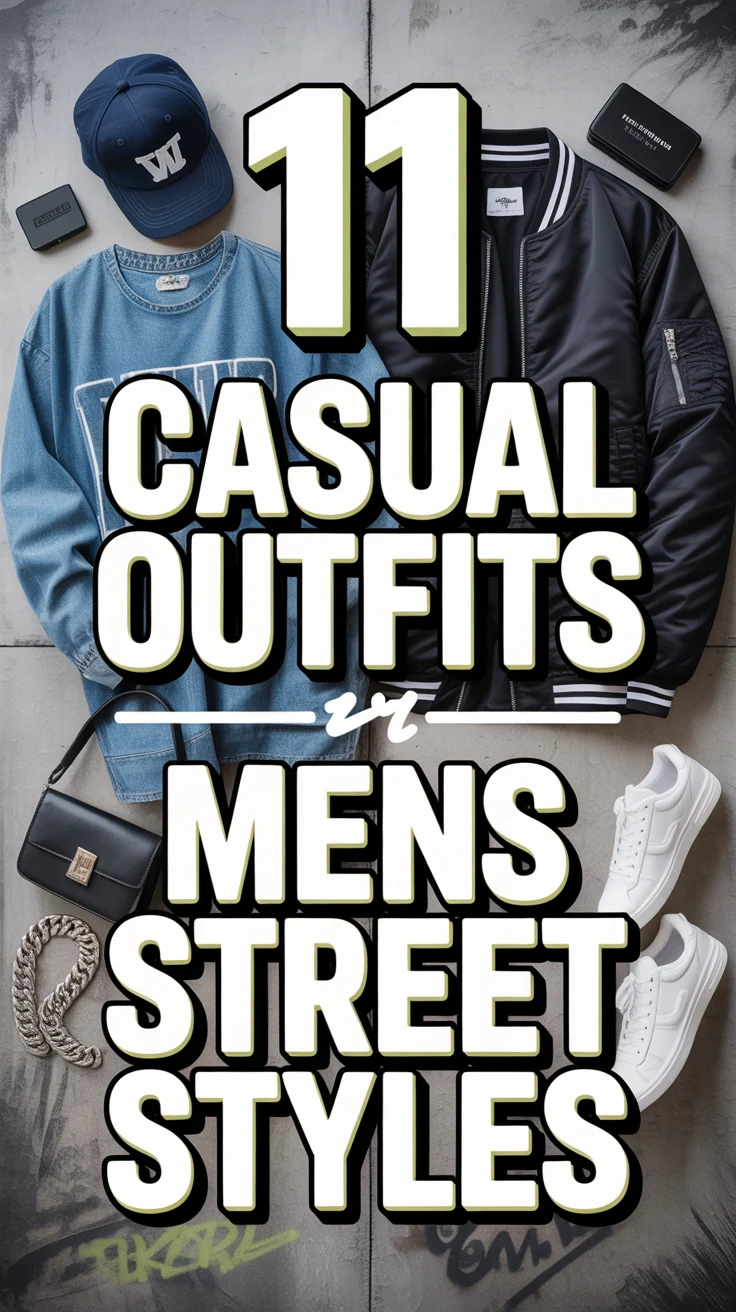 🧢 11 Casual Outfits Mens Street Styles