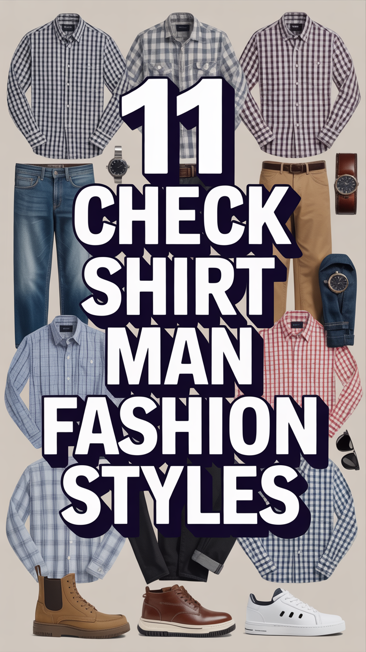 🧥 11 Check Shirt Man Fashion Styles