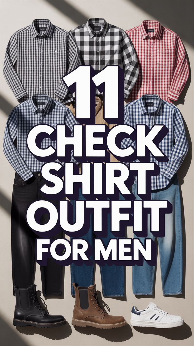 🧥 11 Check Shirt Outfit For Men