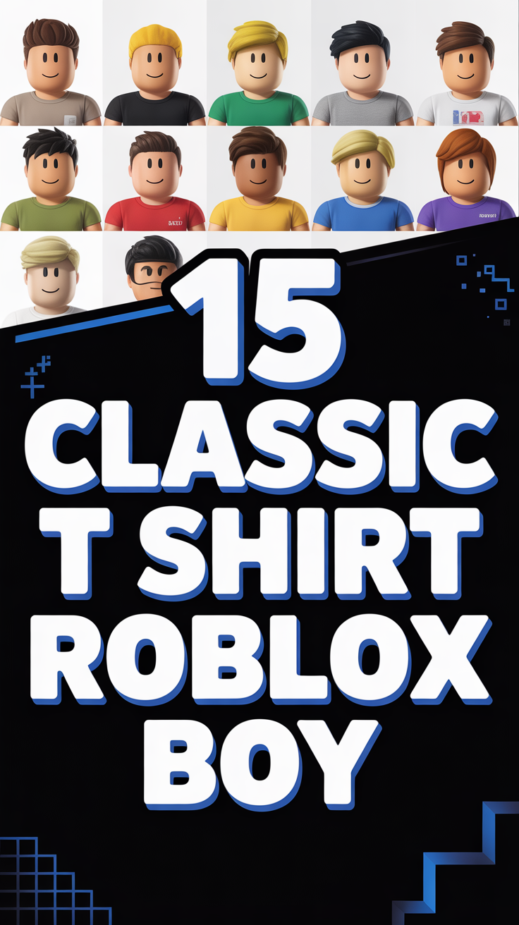 🧢 15 Classic T Shirt Roblox Boy