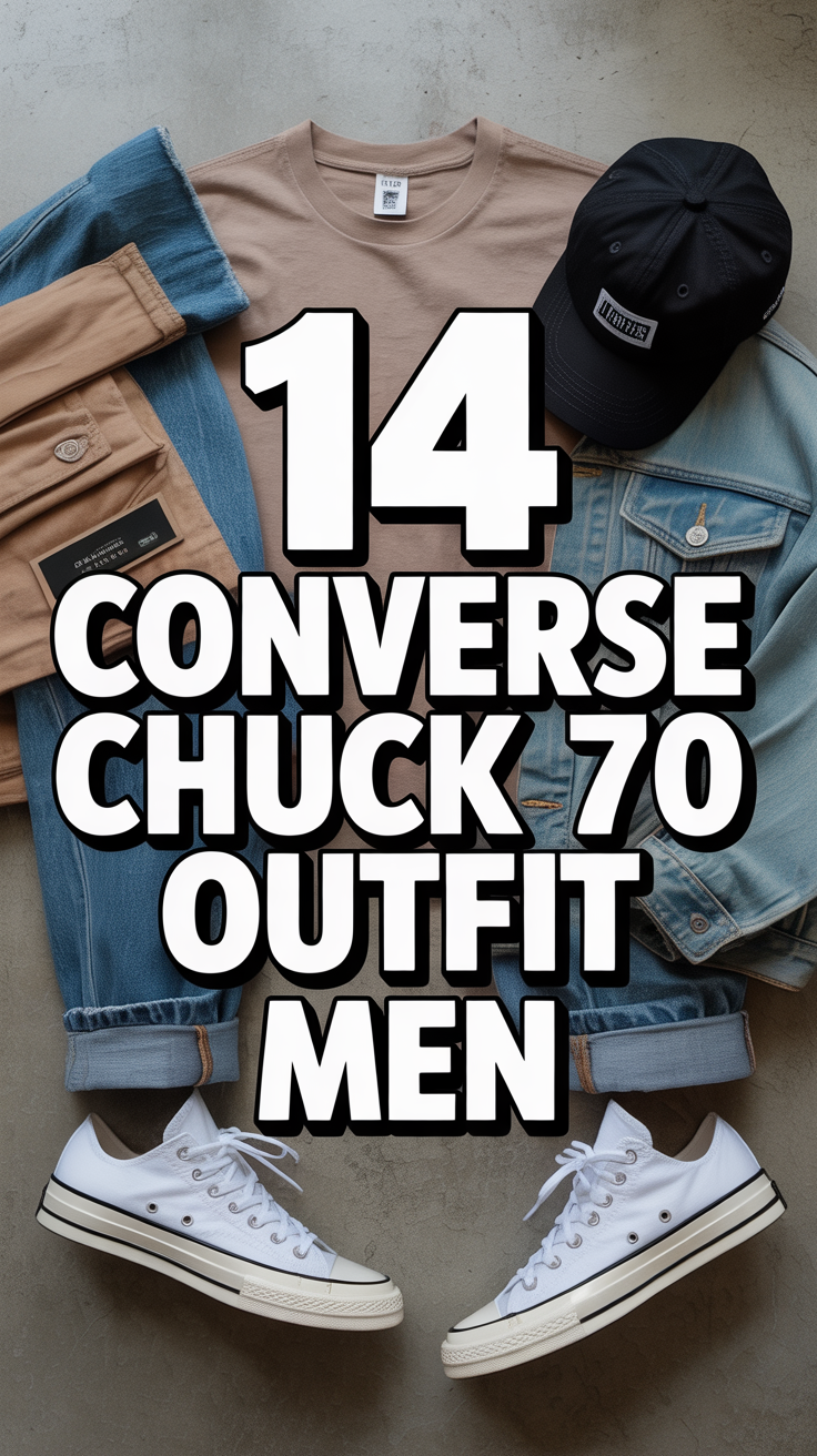 🧢 14 Converse Chuck 70 Outfit Men
