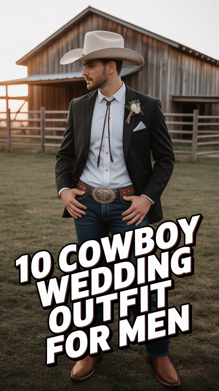 🤠 10 Cowboy Wedding Outfit For Men