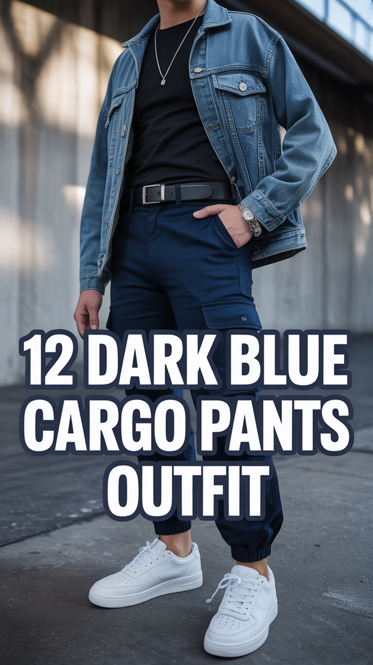 🧭 12 Dark Blue Cargo Pants Outfit
