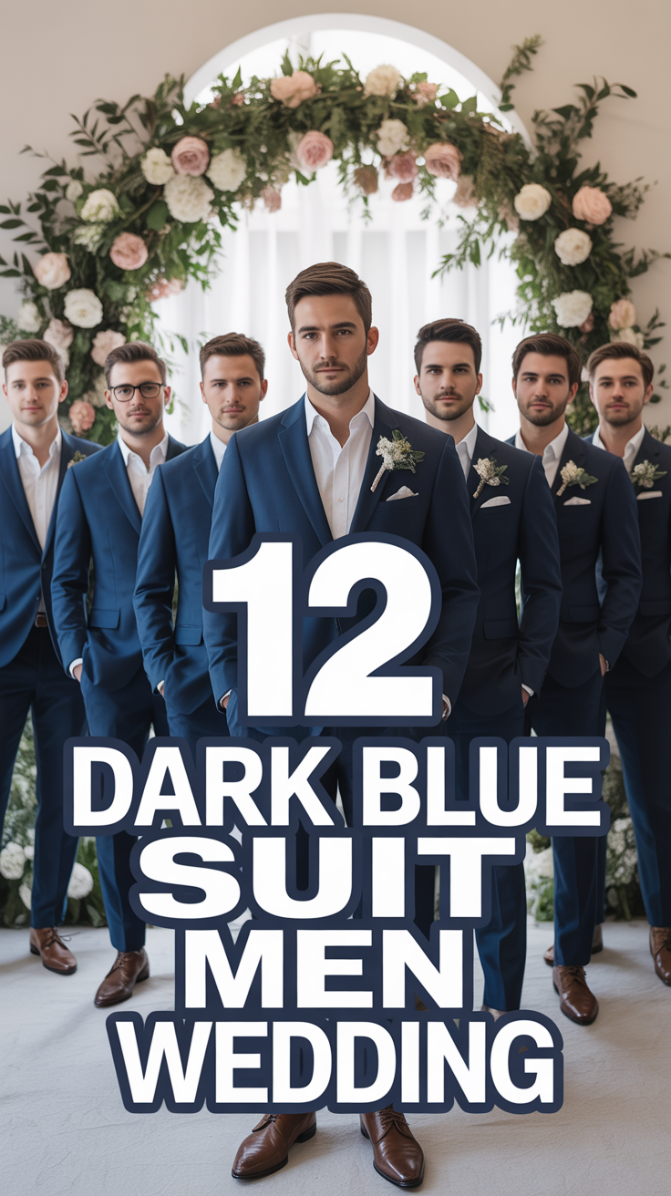 🤵 12 Dark Blue Suit Men Wedding