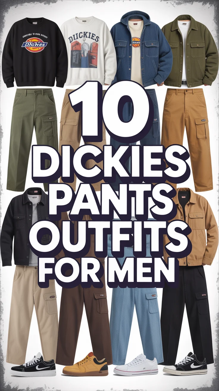 🧢 10 Dickies Pants Outfits For Men