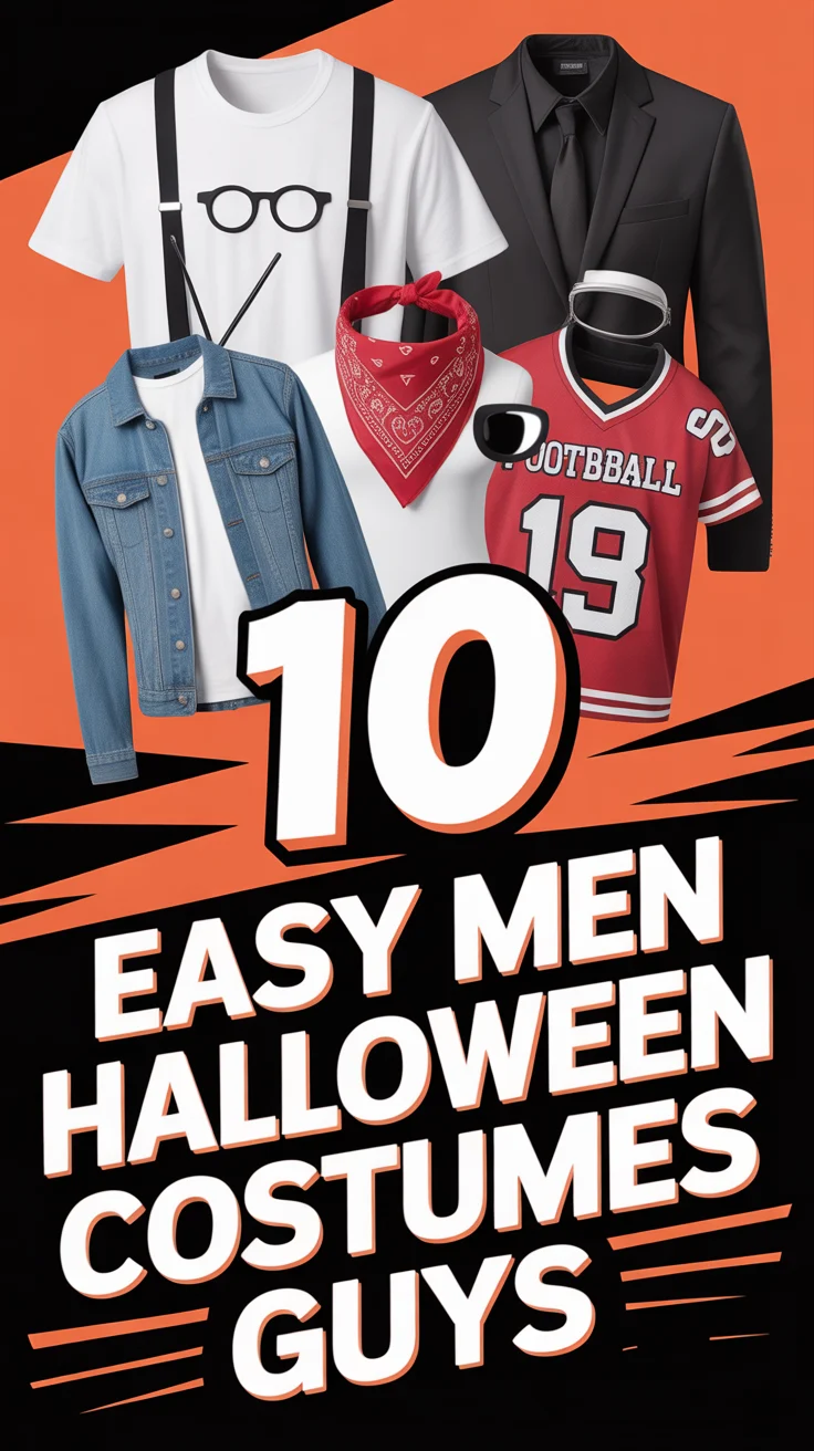 🕺 10 Easy Men Halloween Costumes Guys