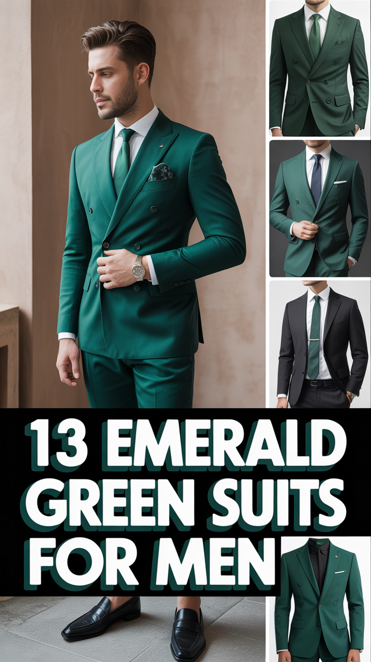 🟢 13 Emerald Green Suits For Men