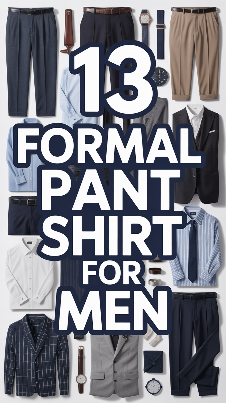🕴️ 13 Formal Pant Shirt For Men