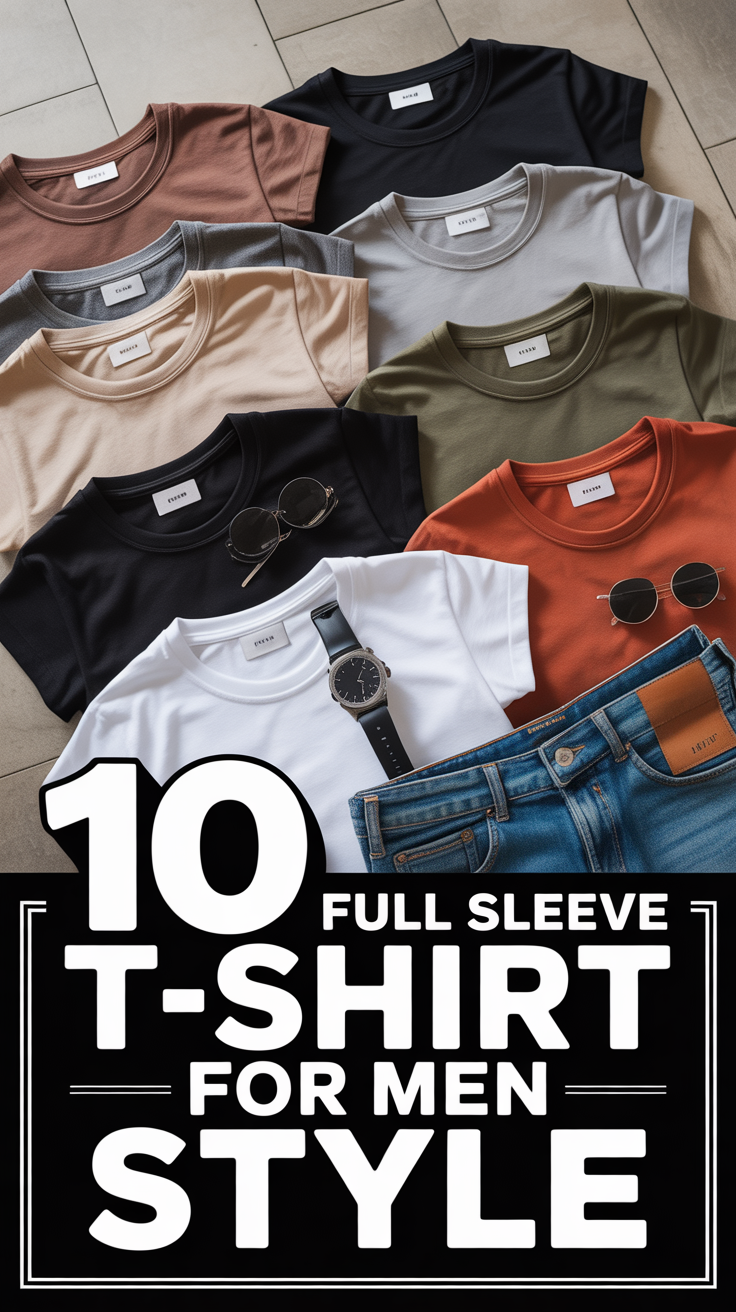🧥 10 Full Sleeve Tshirt For Men Style