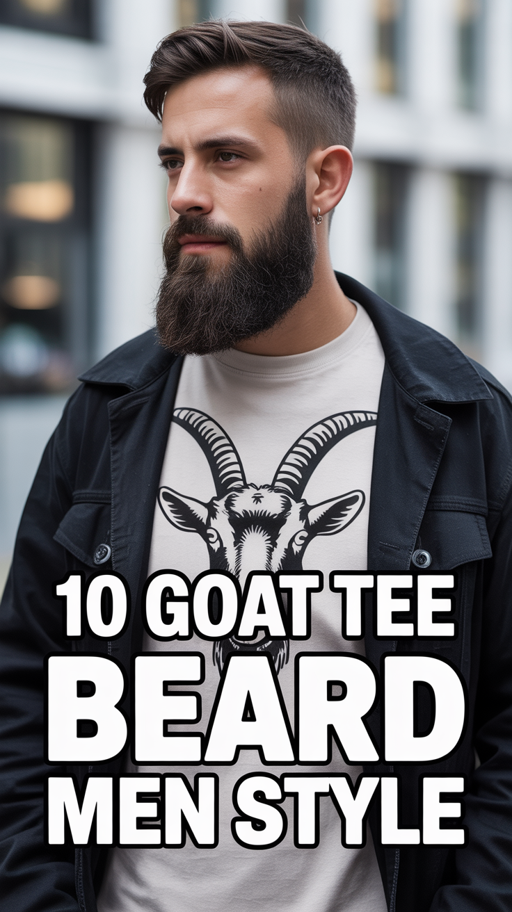 🧔 10 Goat Tee Beard Men Style