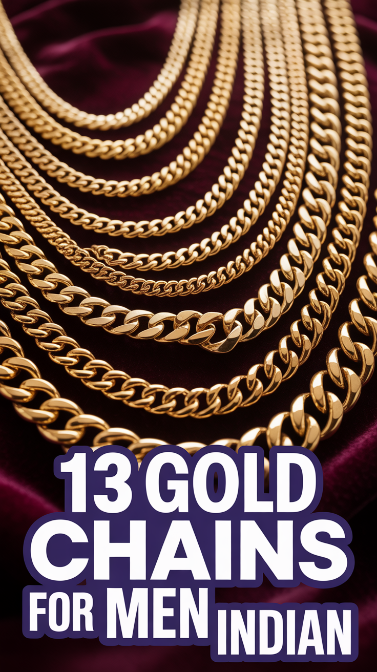 💎 13 Gold Chains For Men Indian