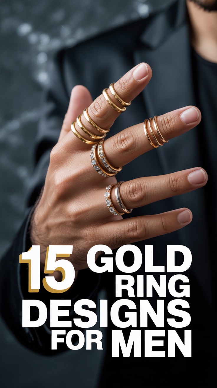 💍 15 Gold Ring Designs For Men