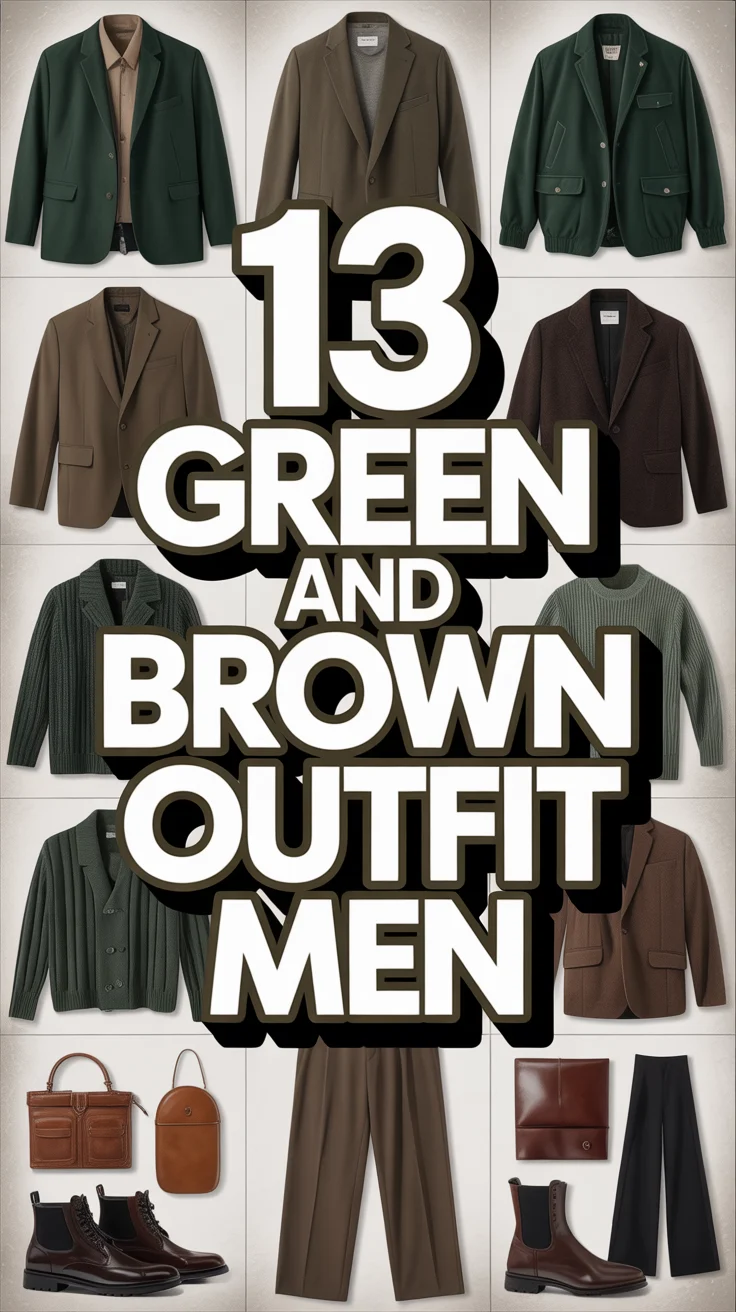 🧥 13 Green And Brown Outfit Men