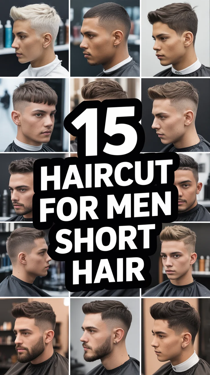 💇‍♂️ 15 Haircut For Men Short Hair