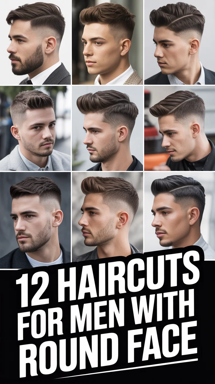 💇‍♂️ 12 Haircuts For Men With Round Face