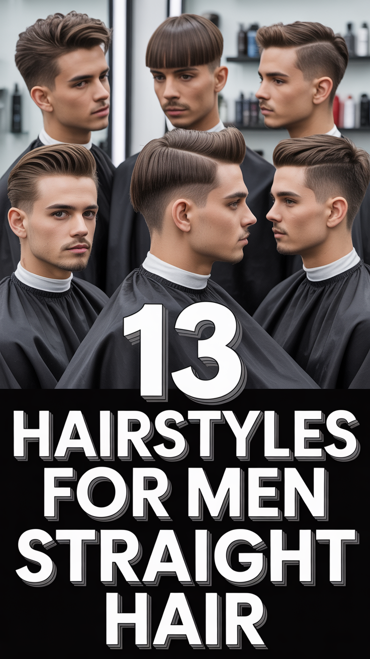 💇‍♂️ 13 Hairstyles For Men Straight Hair