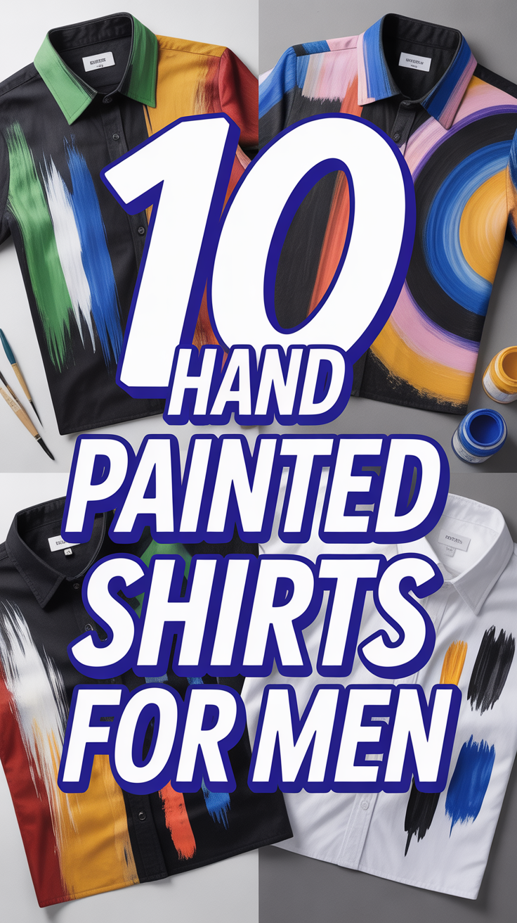 🖌️ 10 Hand Painted Shirts For Men