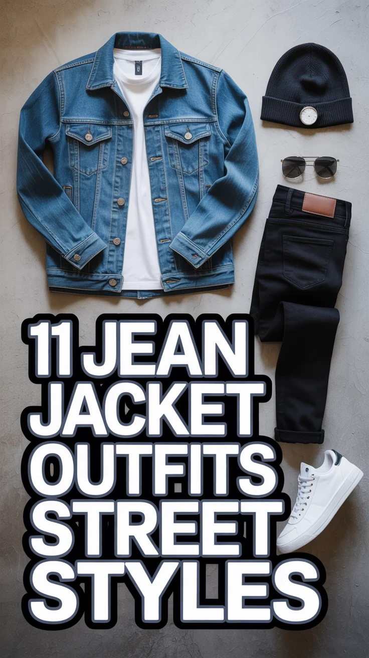 🧥 11 Jean Jacket Outfits Men Street Styles