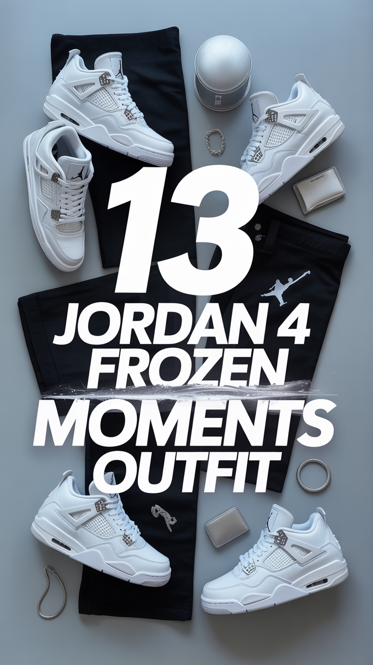 🧊 13 Jordan 4 Frozen Moments Outfit