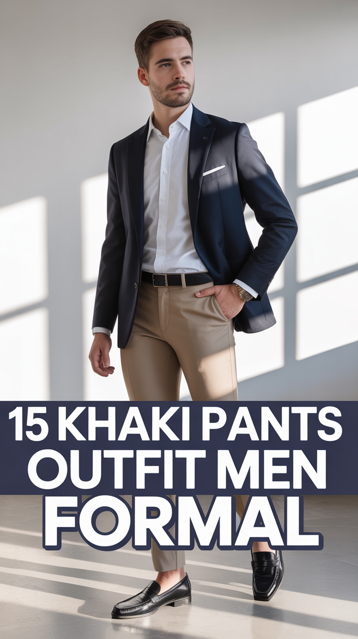 🕴️ 15 Khaki Pants Outfit Men Formal