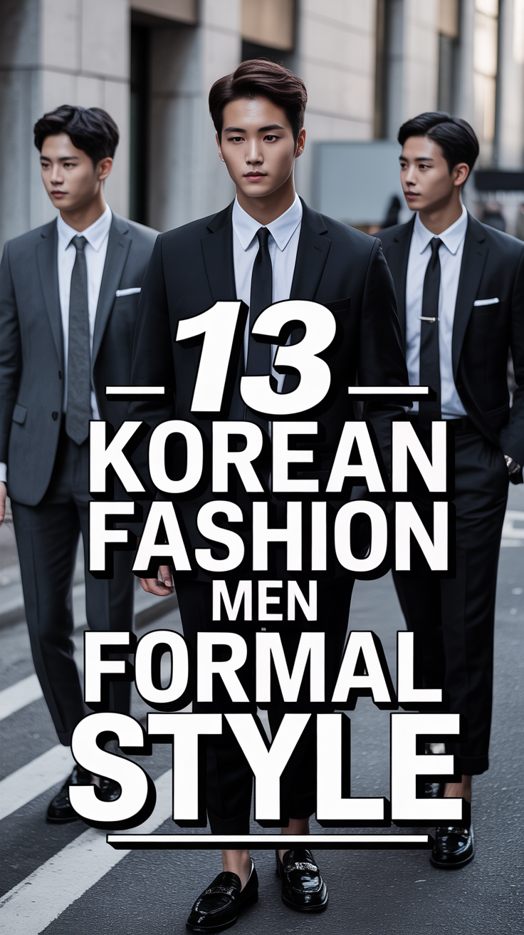 🕴️ 13 Korean Fashion Men Formal Style