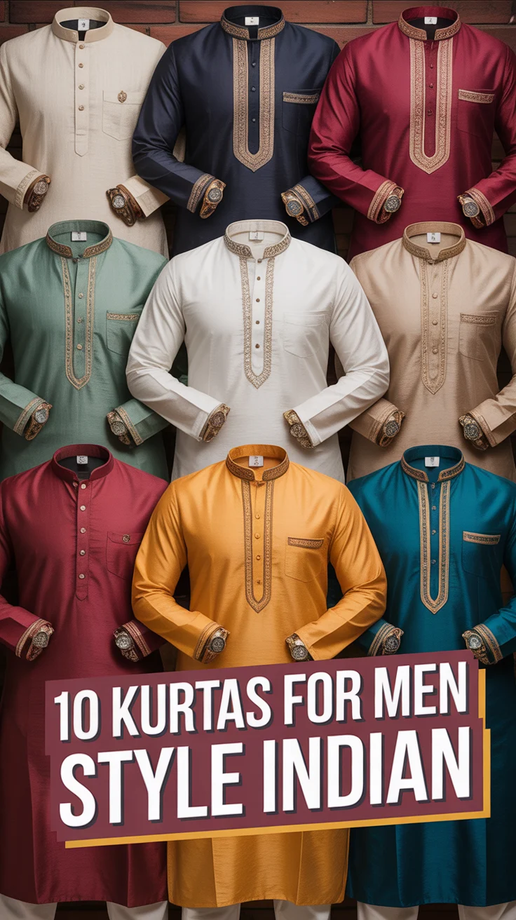 🧵 10 Kurtas For Men Style Indian