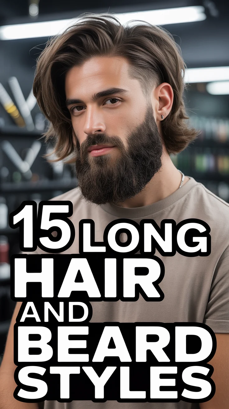 🧔‍♂️ 15 Long Hair And Beard Styles