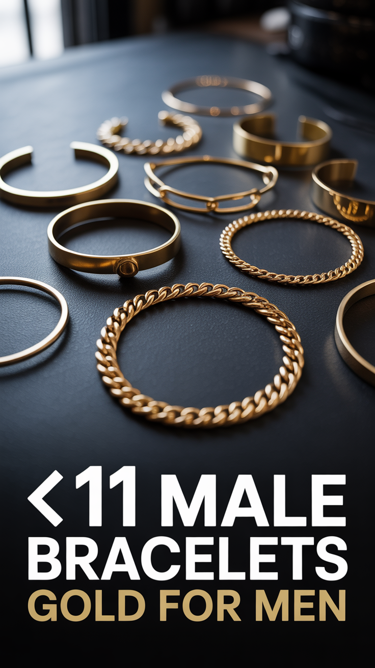 🪙 11 Male Bracelets Gold For Men