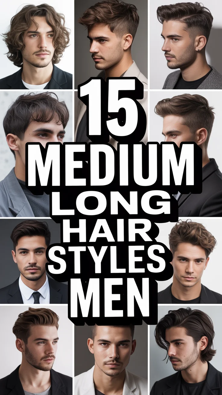 💇‍♂️ 15 Medium Long Hair Styles Men