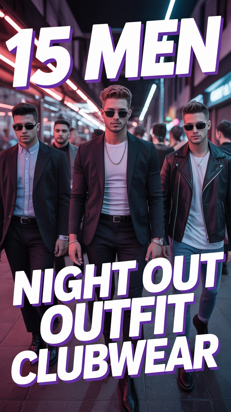 🕺 15 Men Night Out Outfit Clubwear