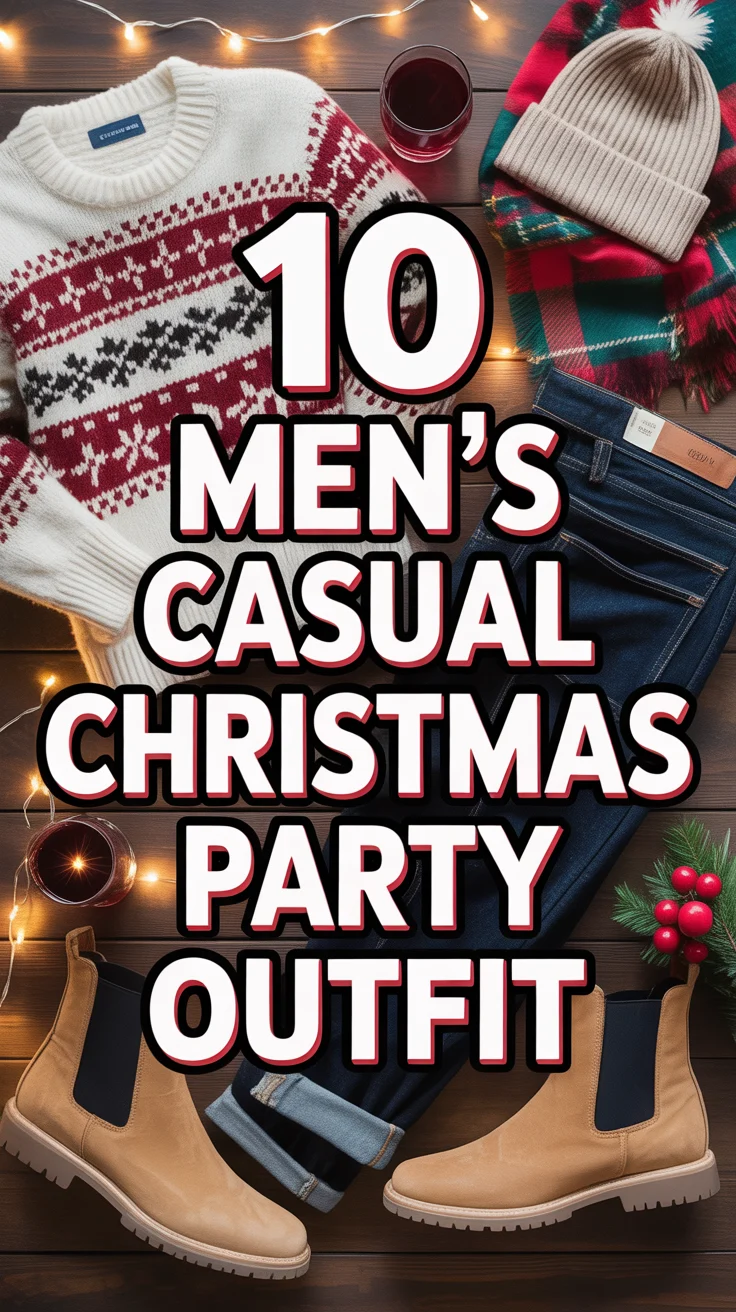 🎄 10 Men’s Casual Christmas Party Outfit