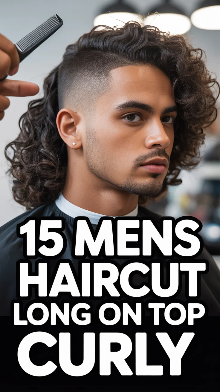 💈 15 Mens Haircut Long On Top Curly