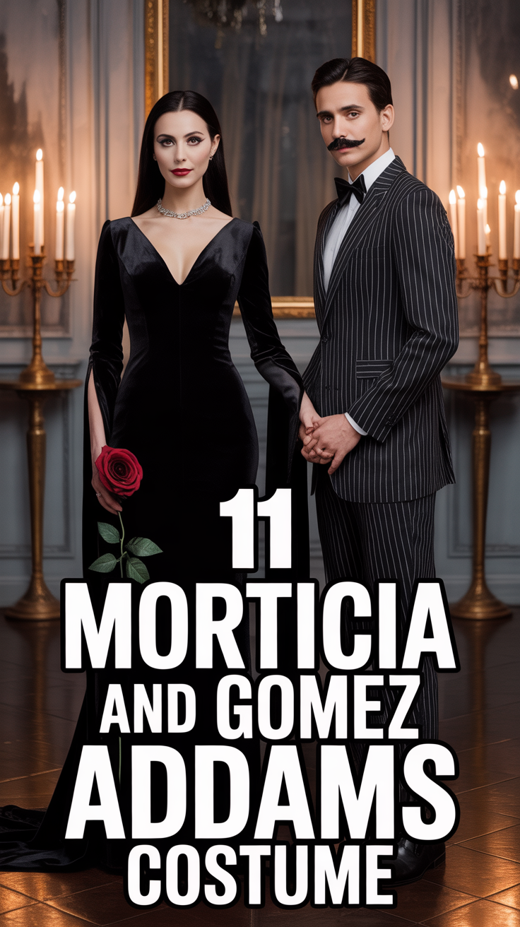 🖤 11 Morticia And Gomez Addams Costume